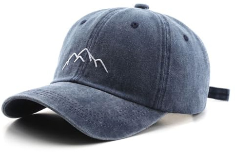 YULOONG Herren Vintage Baseball Cap Berggipfel Peak Baseball Hüte Retro gewaschen Baumwolle Dad Cap Frauen Sport Cap Unisex