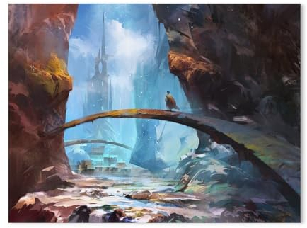 Puzzle 1000 Teile,Reisender auf dem Weg zur Burg,Karton Adult Toys Dekompressionsspiel(50x70cm-133