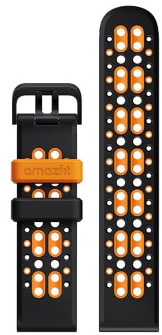 Amazfit Smartwatch Cinturino Sostitutivo Ufficiale in Gomma Fluorurata da 22 mm, Compatibile con T-Rex 3, Balance, Bip 5, Bip 5 Unity, Cheetah Pro, GTR 4, GTR 3, GTR 3 Pro, Midnight Blaze
