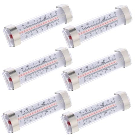 PAMINGONO 6 Pièces Thermomètre De Congélateur Réfrigérateur Thermomètre Professionnel Réfrigérateur Numérique Thermomètre Utile Congélateur Hygromètre Jauge De Température De Cuisine
