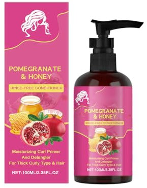Organics Melograno & Leave In Balsamo Idratante Curl e Districante Danni E Crespo Per Capelli Ricci Spessi 100ml SzL165 (4,1 x 4,1 x 13,2 cm)