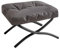 IBUYKE 11.8” H Repose-Pieds Ottomane Pliable, Petit Tabouret Rectangulaire Accentué Ottomane pour Fauteuil, Tabouret Repose-Pieds Portable Moderne pour Salon Chambre à Coucher, Gris Foncé WBD020BG