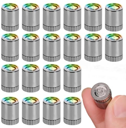 Hperu 20PCS Mini LED Lights 7-Color Changing Battery Powered Plastic Tiny LED Lights for Crafts, Dollhouse, DIY Decor