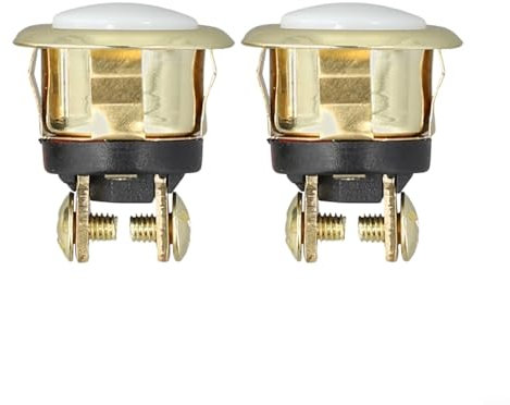 2pcs Replacement Doorbell Button with Illuminated White Light for Enhanced Entrance Visibility