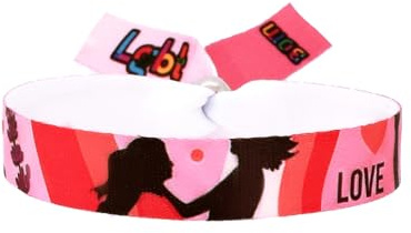 BDM - Pulsera de Tela LGTBIQ+, Lesbianas, Gays, Transexuales, Bisexuales, Intersexuales y Queer. - Modelo 6