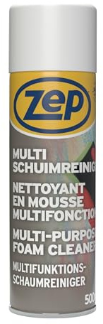 Zep Multi-Purpose Foam Cleaner 500ml | Powerful Anti-Static Foaming Cleaner for Cars, Upholstery, Walls & Furniture, Removes Grease, Ink, Food & Stains