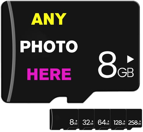 Personalised Sd Cards, Upload Photos Or Text, Make Personalised Sd Card, Wide Range Of Memory Pptions, Unique Gifts For Family And Friends (128, GB)