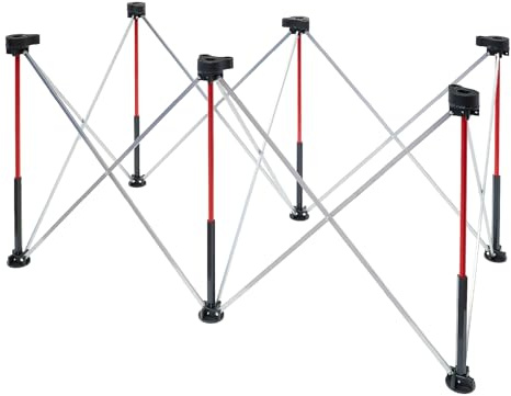Einhell Arbeitsständer, klappbar | Stahl | 1270 x 665-mm-Tischgröße | bis 1100 kg Traglast | 6 Beine | Verbinder für Arbeitsplatte | inkl. Transporttasche