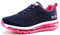 frysen Herren Damen Sportschuhe Laufschuhe mit Luftpolster Turnschuhe Profilsohle Sneakers Leichte Schuhe BluePink 35