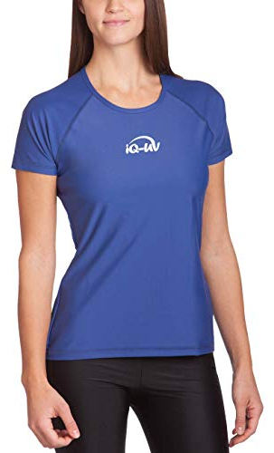 iQ-UV Damen 300 Regular Geschnitten, Uv-Schutz T-Shirt,Blau (Navy),3XL (48)