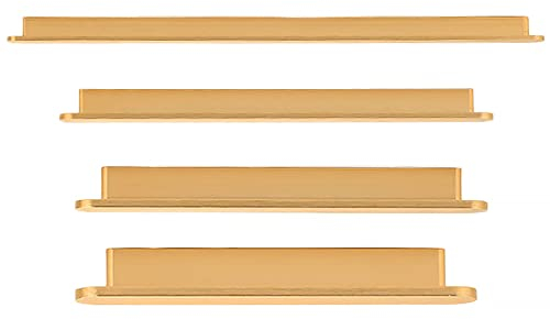 Tiradores de puerta, 4 tiradores de armario vintage, tiradores de cajón de lazo antiguo de 128 mm, tiradores de puerta de muebles para armario de cocina, aparadores, puerta, puertas de madera (dorado)
