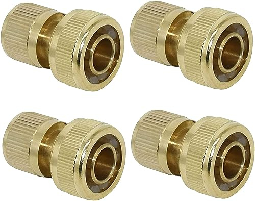Hydrogarden Messing Schlauchverbinder 19 mm (3/4 Zoll) Wasserrohr Verbinder(4PACK)
