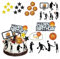 29 Pcs Basketball Cake Insert Set, Birthday Cake Decoration, Cupcake Inserts, Baked Dessert Flags, Suitable for Birthday Parties, Basketball Themed Parties