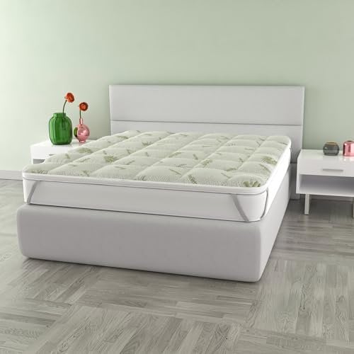 TOPPER WELLNESS TRAPUNTATO CON ELASTICI, Matrimoniale 160x195cm