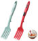 Tenedor De Silicona, 2 Piezas Para Mezclar Espaguetis, Resistente Al Calor, Para Remover Hacer Puré (Rojo, Azul Marino)