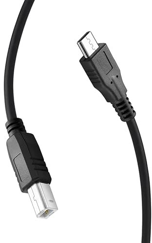 innov8 Micro USB 5 Pin to USB 2.0 B Type Midi Piano Drum Cable 1m
