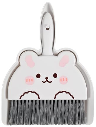 JYJLLM Ultimate Dustpan and Brush Set with Mini Brush and Kitchen Broom - White Rabbit