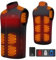 XINSONYUELL Fleece Beheizbare Weste für Herren und Damen mit Akku, Heizweste Herren mit 13 Zonen Heizung, Heizjacke Damen mit Powerbank für Winter