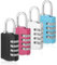 Xespis 4 Pièces Cadenas Code, Cadenas 4 Chiffres, Cadenas Code Exterieur Résistant aux Intempéries, Cadenas Casier Alliage de Zinc, pour Abri de Jardin, Gym, Garage, École