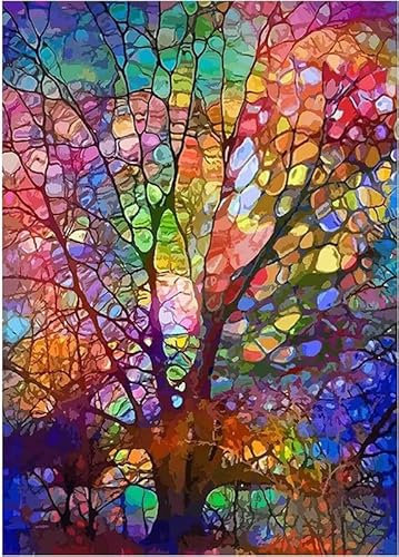 Baum des Lebens - 8000-Teiliges Puzzle Für Familienfeiern - Weihnachtsdekoration - Kreatives Spielzeug - Holzpuzzle