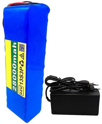 BUBANDI 48V 28Ah E-Bike Akku 13S3P Elektroroller Lithium-Ionen Akku für 350W 500W 750W 1000W Motor mit XT60 Stecker