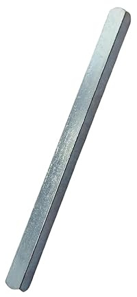 bricoleva.it Perno Quadro di Ricambio per Maniglie di Porte e Finestre in Acciaio Disponibile Singolo o in Kit da 5 - Sezione mm6x6 Lunghezza cm 10 (Pezzo Singolo)