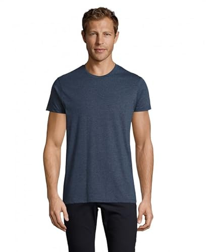 SOLS Herren T-Shirt Regent Fit 00553 Heather Denim S