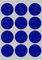 Klebepunkte Blau 38mm Aufkleber – Etiketten zur Farbcodierung Größe 3,8cm Sticker 180 Vorteilspack von Royal Green