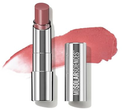 MDSolarSciences Hydrating Sheer Lip Balm SPF 30 - Lip Moisturizer With SPF 30 For Healing Sun Defense - Natural, Vegan, And Chemical Free Formula - Creamy, Hydrating Smoothing Balm - Pink - 0.15 oz