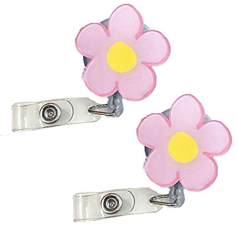 Porte-cartes d’identité rétractable avec clip de ceinture pour cartes d’identité, clés (2 pièces, type D)