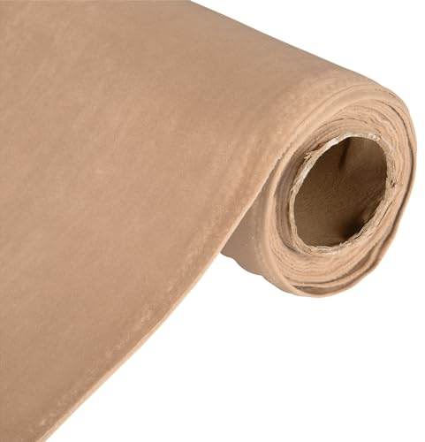 Soft Plush Velvet Fabric - 60 Wide (Champagne - 1 Metre)