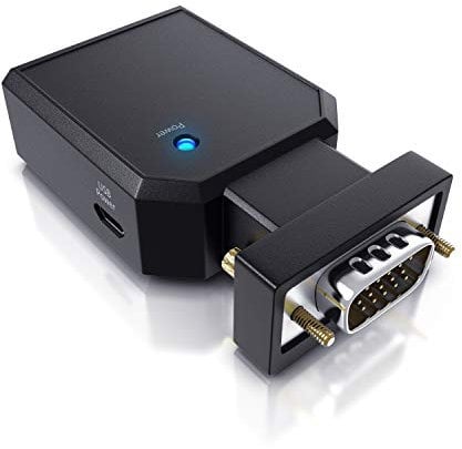 CSL - Full HD VGA zu HDMI Konverter - 1080p - Wandler von analog zu digital - 1 zu 1 Übertragung - HDTV Beamer