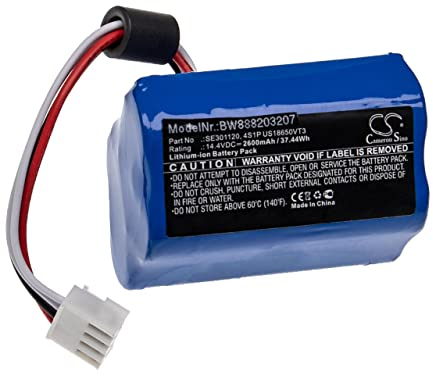 vhbw Akku kompatibel mit ResMed Respirateur Stellar 100, 150 Medizintechnik (2600mAh, 14,4V, Li-Ion)