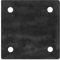 2 PCS 6 Heavy Duty Hot Rolled Steel Base Plate Flat Straight Backing Plate, Thick 5/16(7.7mm), Flat Bar Square Steel Base Plate Sheet for Structural Support, Welding Metal Plate