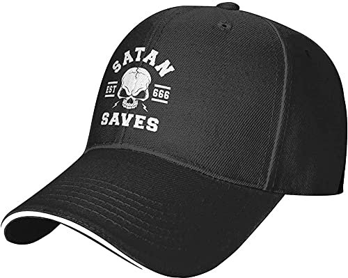 778 Baseballkappe Satan Rettet Lustigen Satanischen Satanismus Trucker Cap Atmungsaktiv Baseball Kappe Mode Basecap Für Outdoor Ausflug Sport