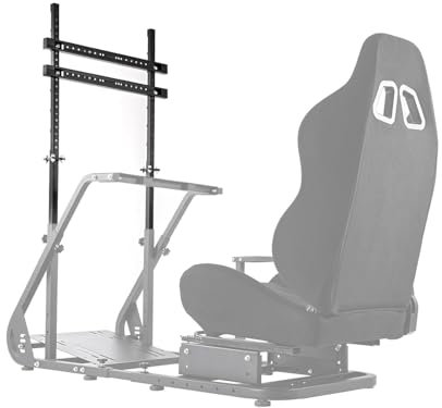 Gazzyt Racing Simulator Cockpit Monitor Ständer Zubehör für Rennspiel Simulator Ständer Ohne Lenkrad, Schalthebel, Pedale, Sitz, TV und Rennrahmen