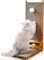 Hibtn Cat Scratching Board,60cm L Shaped Scratching Board for indoor Cats,Cardboard Cat Scratcher With Ball Toy Wall Mounted,Durable Cardboard to Protect Furniture