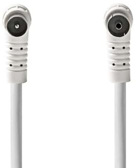 Nedis Koaxial Kabel | IEC (Coax) Stecker | IEC (Coax) Buchse | Vernickelt | 120 dB | 75 Ohm | 4-fach geschirmt | 1.50 m | Rund | PVC | Weiss | Box