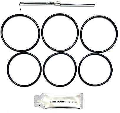 WY Paslode IM350 Nail Gun O'ring Seal Kit - Pack of 3 Top Seals, Pack of 3 Bottom Seals, Comes with O'ring Removal Tool & Silicone Grease