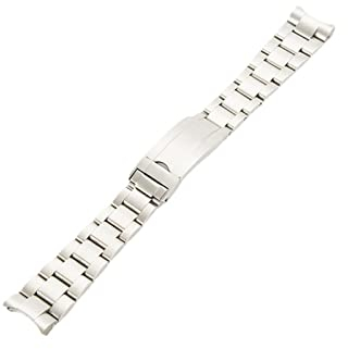 LUGEMA Massives Edelstahlband, passend für Rolex Explorer II Armband Cosmograph, männliches Armband, 20 mm, 20 mm, Achat