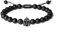 COAI Schwarzer Onyx Perlenarmband für Männer mit Spartan Helm Charme