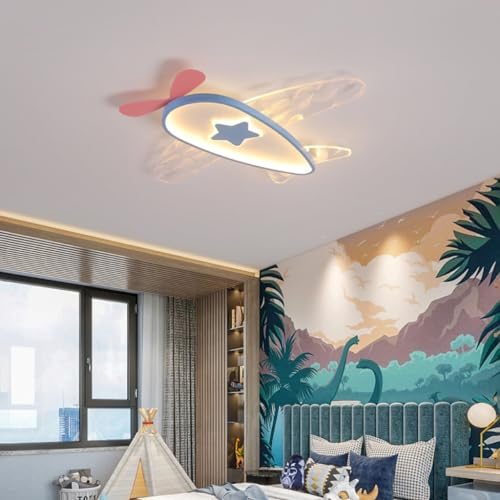 DHGIE Plafoniera per Bambini Plafoniera da Incasso con Telecomando Illuminazione Interna Design Dimmerabile Plafoniera Camera da Letto Camera da Letto Soggiorno Sala Studio (Color : Rosa, Dimensione
