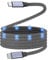Magtame USB C Charger Cable, 240W Magnetic Type C Charging Cable, USB C to USB C Cable, 3.3ft Type C Fast Charging Cord Nylon Braided Compatible for MacBook Samsung Galaxy(Black)