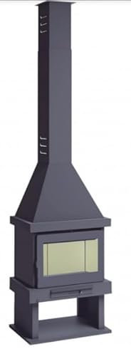 BRICOSOL Chimenea Leña con Turbina Tangencial FM Modelo C-300