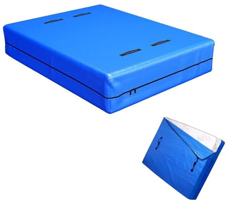 CheurYae Housse de matelas pour déménagement et rangement, sac de matelas imperméable avec 8 poignées de transport renforcées, housse de protection extra épaisse, Heavy Duty (196 x 145 x 38)