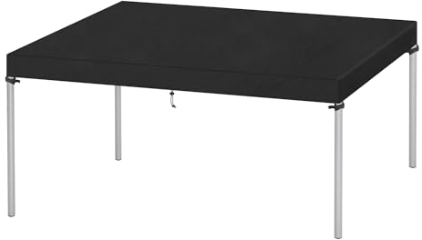 VANSHEIM Abdeckung Tischplatte Abdeckung Gartentisch Abdeckhaube Gartentisch Abdeckhaube für Tisch Wasserdicht Abdeckplane Gartentisch Winddicht UV-Beständiges 420D Oxford Gewebe 200x90x15cm