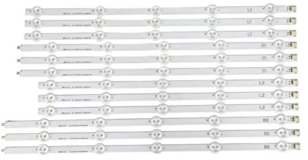 TILEZE 12 tiras de retroiluminación LED de 50 pulgadas para LG TV 50LN5400 50LA620V 6916L-1276A 1273A 1272A 1241A 10 LED