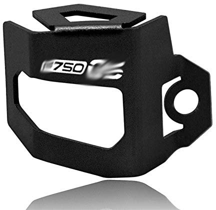 Motorrad hintere Bremsflüssigkeit Reservoir Guard Cover Cap Protector/Fit für F850GS F750G / Fit für BMW F850GS F750GS F750 F850 GS 2018-2019(Black F750GS LOGO)