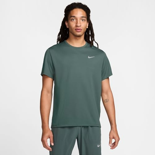Nike Men's Dri-Fit Uv Miler T-Shirt Vintage Green/Reflective Silv M