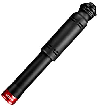 TOKIDNY Tragbare Mini Fahrradpumpe Für Mountainbikes Hochdruck Luftpumpe Mit Amerikanischem Und Französischem Ventil Mehrzweck Inflator Rot/Schwarz
